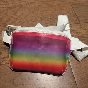 ✨FREE with ANY PURCHASE✨ Iridescent Rainbow Vinyl Belt Bag